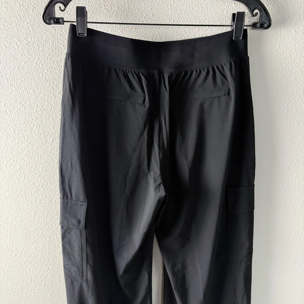 Athleta Brooklyn Heights High Rise Cargo Pant Black Casual Athleisure Women’s 2 - Picture 10 of 13